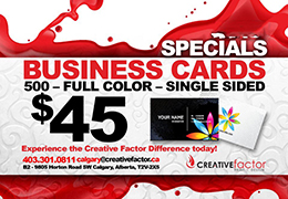 $45 Business Cards - CALGARY Image eClassifieds4u