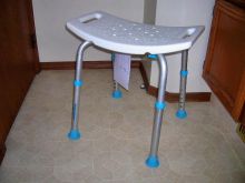 2 SPOTLESS AQUASENSE ADJUSTABLE SHOWER OR BATH CHAIRS FOR SALE