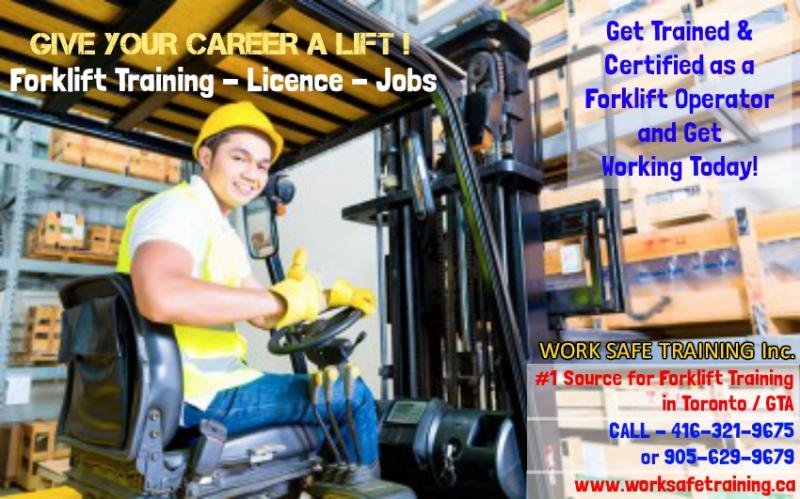 Forklift Training + Certification (Licence) + Jobs Image eClassifieds4u