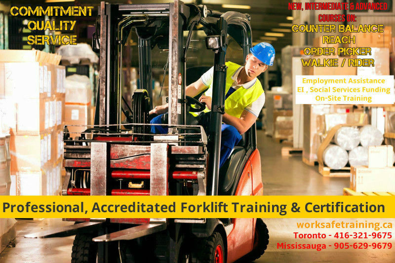 Forklift Training + Certification (Licence) + Jobs Image eClassifieds4u