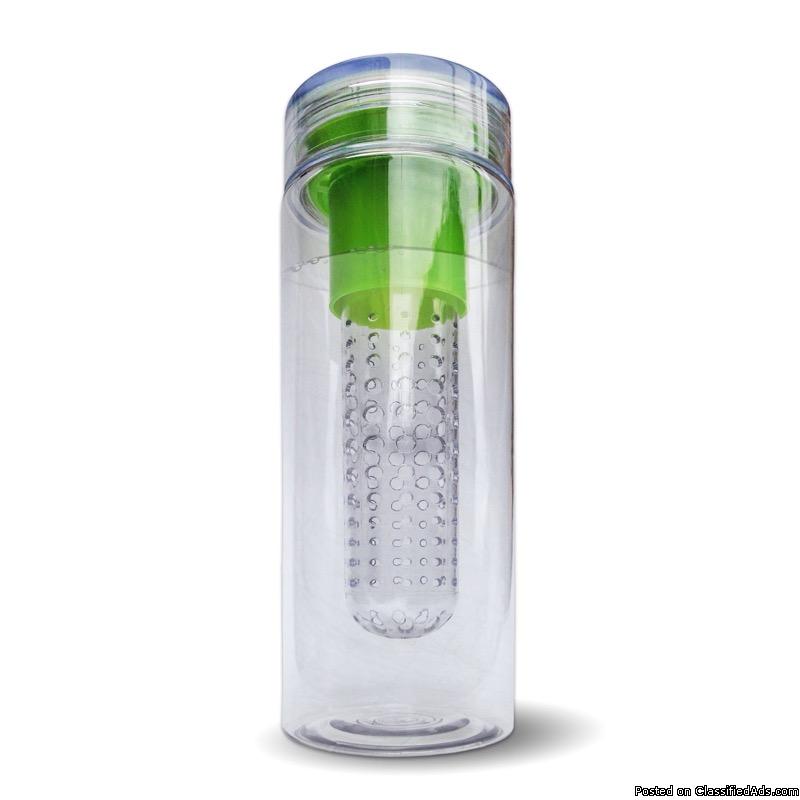HUGE SALE TODAY - Infuser Water Bottle 28 ounce - Made with TRITAN Copolyester - PLUS Recipe eBOOK D Image eClassifieds4u