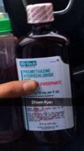 Hi-tech promethazine with cough syrup