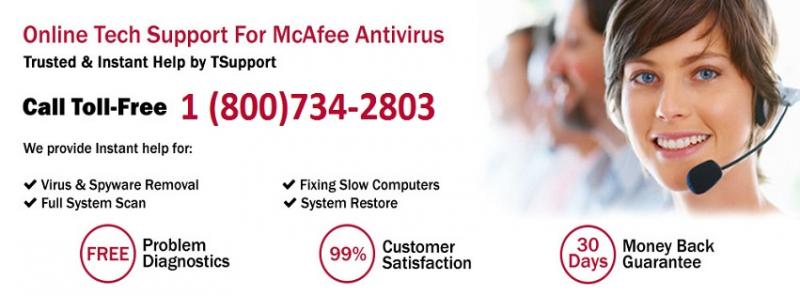 1-800-734-2803 McAfee Antivirus Technical Support available with us Image eClassifieds4u