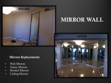 MIAMI + SUNRISE, FL BROKEN MIRROR REPLACEMENT, MIRROR REMOVAL & INSTALL, CUSTOM MIRROR WALL INSTALL