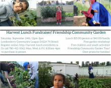Harvest Lunch Fundraiser! Friendship Community Garden