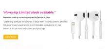Shop Premium Quality Stereo Earphones for iPhone 7/7plus