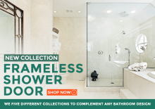 Frameless glass shower doors for sale