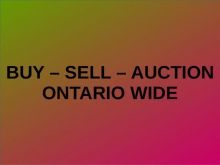 New Ontario Wide Buy Sell and Auction Group on Facebook