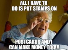 Get Paid to Mail Postcards!