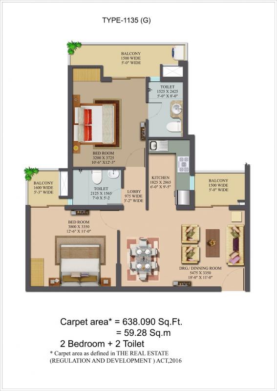 2bhk Flats in LandCraft Golf Links Ghaziabad Image eClassifieds4u