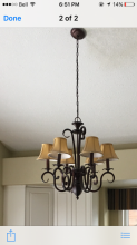 Two Rustic Chandiliers