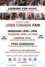 Windsor Job Fair – April 12th, 2018 Image eClassifieds4U