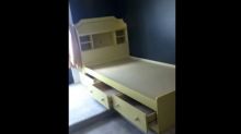 TWIN CAPTAIN'S BED with Matching Mirror and Free Mattress