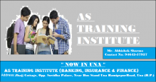 AS Training Institute ( Banking, Insurance & Finance ).