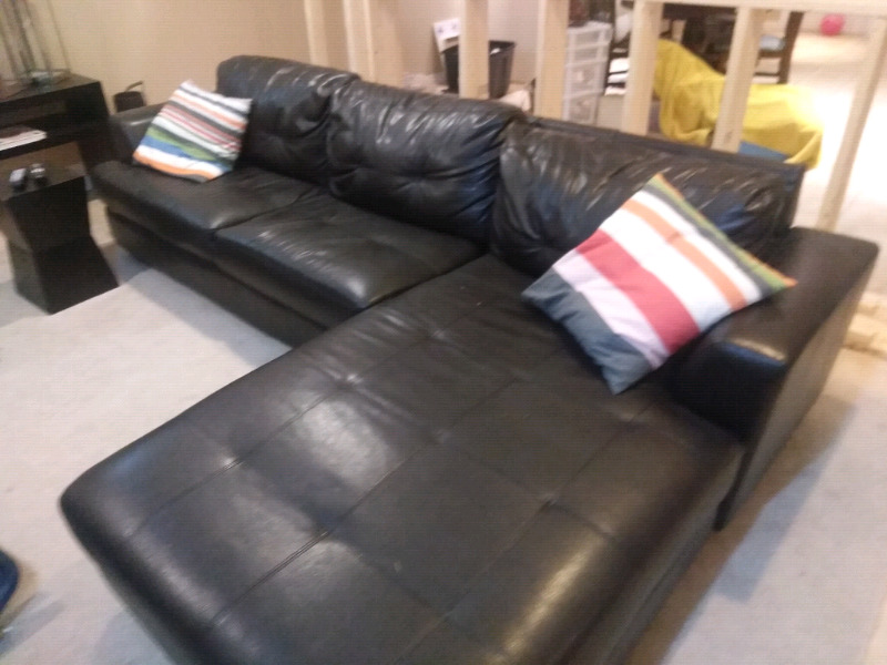 L-shape leather couch Image eClassifieds4u