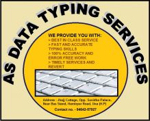 Accurate Typing Services Online and offline