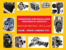 Camera / Photography Club … FREE … November 21, 2018