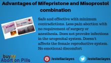 What are the advantages of mifepristone and misoprostol combination?