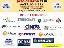 FREE WATERLOO JOB FAIR - NOVEMBER 27TH, 2018 Image eClassifieds4u 2