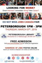 Peterborough Job Fair - 07 march 2019