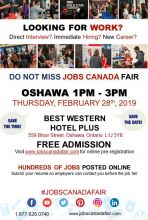 OSHAWA JOB FAIR - FEBRUARY 28TH, 2019