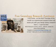 Free Third Thursday Research Days at MGS Image eClassifieds4U
