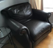 Leather sofa, chair and ottoman Image eClassifieds4u 3