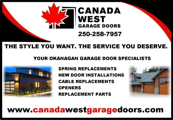 Kelowna Garage Door - Canada West Garage Doors Inc Image eClassifieds4u
