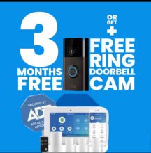 Free doorbell camera with ADT Home Monthly Monitoring