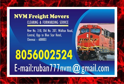 NVM Freight Movers Since 1979 | 8056002524 | Chennai Rly. Clearing Agency | 1127 | Image eClassifieds4u